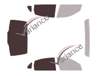 Glazing template - 3/4 rear kit - Buick LaCrosse (1) 4-door sedan (2004 - 2010)