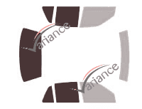 Glazing template - 3/4 rear kit - Buick Skylack Sedan 4 doors (1991 - 1998)