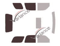 Gabarit vitrage - kit 3/4 arrière - Cadillac Escalade (2) 5 portes (2001 - 2006)