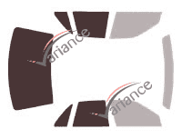 Mascherina per vetri - kit 3/4 posteriore - Cadillac Seville (5) berlina 4 porte (1998 - 2004)
