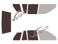 Gabarit vitrage - kit 3/4 arrière - Geo Metro (1) Wagon Break 5 portes (1990 - 1994)