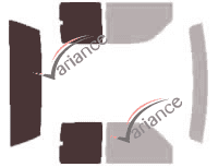 Glazing template - 3/4 rear kit - Gmc Sierra (2) Extended Cab Pick-up 2 doors (1999 - 2006) Glazing template - 3/4 rear kit - Gmc Sierra (2) Extended Cab Pick-up 2 doors (1999 - 2006)