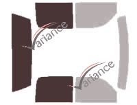 Glazing template - 3/4 rear kit - Gmc Sierra (2) Crew Cab Pick-up 4 doors (1999 - 2006) Glazing template - 3/4 rear kit - Gmc Sierra (2) Crew Cab Pick-up 4 doors (1999 - 2006)