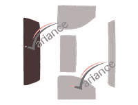 Glazing template - 3/4 rear kit - Gmc Sierra (3) Simple Cab Pick-up 2 doors (2007 - 2013) Glazing template - 3/4 rear kit - Gmc Sierra (3) Simple Cab Pick-up 2 doors (2007 - 2013)