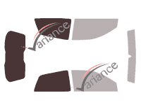 Mascherina per vetri - Kit 3/4 posteriore - Fiat Bravo 3 porte (1995 - 2002)