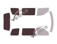 Mascherina di vetratura - kit 3/4 posteriore - Oldsmobile Silhouette (2) Short 5 porte (1997 - 2004)