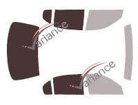Mascherina per vetri - kit 3/4 posteriore - Oldsmobile Cutlass (6) 4 porte berlina (1997 - 1999)