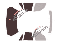 Mascherina di vetratura - kit 3/4 posteriore - Oldsmobile Cutlass (5) Supreme Sedan 4 porte (1982 - 1997)
