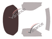 Glazing template - 3/4 rear kit - Acura NSX (1) 2-door coupe (1991 - 2005)