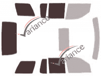 Gabarit vitrage - kit 3/4 arrière - Mercury Mountaineer (2) 5 portes (2002 - 2005)