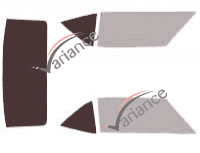 Glazing template - 3/4 rear kit - Pontiac Firebird (1) 2 door coupe (1967 - 1970)