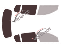 Plantilla de acristalamiento - Kit 3/4 trasero - Saturn Astra 5 puertas (2008 - 2011)