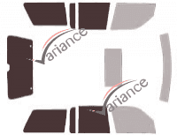 Mascherina per vetri - kit 3/4 posteriore - Ford Explorer (1) 5 porte (1991 - 1997)