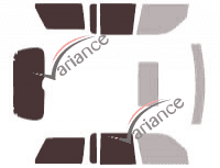 Mascherina per vetri - kit 3/4 posteriore - Ford Explorer (2) 5 porte (1998 - 2001)