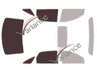 Glazing template - 3/4 rear kit - Ford Five Hundred Sedan 4 doors (2004 - 2007)