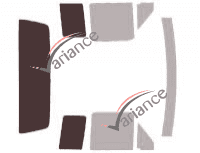 Gabarit vitrage - kit 3/4 arrière - Ford F-Series (8) Extended Cab Pick-up 2 portes (1990 - 1996)