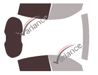 Plantilla de acristalamiento - Kit 3/4 trasero - Alfa Romeo 147 (1) 5 puertas (2005 - 2010) Plantilla de acristalamiento - Kit 3/4 trasero - Alfa Romeo 147 (1) 5 puertas (2005 - 2010)