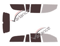 Plantilla de acristalamiento - Kit 3/4 trasero - Holden Adventra Wagon 5 puertas (2003 - 2006) Plantilla de acristalamiento - Kit 3/4 trasero - Holden Adventra Wagon 5 puertas (2003 - 2006)