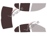 Glazing template - 3/4 rear kit - Holden Commodore (3) Sedan 4 door (1997 - 2006) Glazing template - 3/4 rear kit - Holden Commodore (3) Sedan 4 door (1997 - 2006)