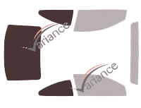 Mascherina per vetri - Kit 3/4 posteriore - Holden Monaro Coupé 2 porte (2001 - 2006) Mascherina per vetri - Kit 3/4 posteriore - Holden Monaro Coupé 2 porte (2001 - 2006)