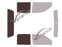 Plantilla de acristalamiento - Kit 3/4 trasero - Holden Rodeo (3) Crew Cab Pick-Up 4 puertas (2003 - 2007) Plantilla de acristalamiento - Kit 3/4 trasero - Holden Rodeo (3) Crew Cab Pick-Up 4 puertas (2003 - 2007)