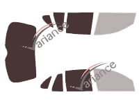 Plantilla de acristalamiento - Kit 3/4 trasero - Holden Statesman Sedan 4 puertas (1999 - 2006) Plantilla de acristalamiento - Kit 3/4 trasero - Holden Statesman Sedan 4 puertas (1999 - 2006)