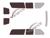 Plantilla de acristalamiento - Kit 3/4 trasero - Holden Suburban 6 puertas (1997 - 2000) Plantilla de acristalamiento - Kit 3/4 trasero - Holden Suburban 6 puertas (1997 - 2000)