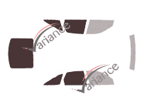 Mascherina per vetri - kit 3/4 posteriore - Holden Vectra (1) 5 porte (1997 - 2002) Mascherina per vetri - kit 3/4 posteriore - Holden Vectra (1) 5 porte (1997 - 2002)