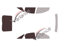 Glazing template - 3/4 rear kit - Holden Vectra (2) 5 doors (2003 - 2006)