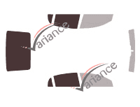 Mascherina per vetri - kit 3/4 posteriore - Holden Vectra (2) berlina 4 porte (2003 - 2006) Mascherina per vetri - kit 3/4 posteriore - Holden Vectra (2) berlina 4 porte (2003 - 2006)