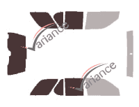 Plantilla de acristalamiento - Kit 3/4 trasero - Holden Frontera 5 puertas (1998 - 2003) Plantilla de acristalamiento - Kit 3/4 trasero - Holden Frontera 5 puertas (1998 - 2003)