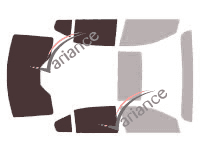 Mascherina per vetri - kit 3/4 posteriore - Ford Taurus (6) berlina 4 porte (2010 - 2019)