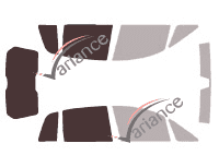 Mascherina per vetri - Kit 3/4 posteriore - Lancia Musa 5 porte (2004 - 2012)