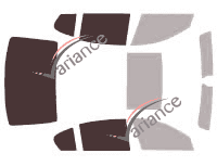 Plantilla de acristalamiento - Kit 3/4 trasero - Bmw Serie 7 / i7 (5) Berlina 4 puertas (2008 - 2015)