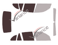 Glazing template - 3/4 rear kit - Bmw X1 / iX1 (1) 5-door (2009 - 2015) Glazing template - 3/4 rear kit - Bmw X1 / iX1 (1) 5-door (2009 - 2015)