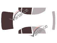 Plantilla de acristalamiento - Kit 3/4 trasero - Ford Mondeo (2) 4 puertas (2000 - 2007)