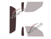 Glazing template - 3/4 rear kit - Holden Commodore (2) 2-door pick-up (1994 - 2000) Glazing template - 3/4 rear kit - Holden Commodore (2) 2-door pick-up (1994 - 2000)