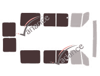 Gabarit vitrage - kit 3/4 arrière - Peugeot Boxer (1) 5 portes (1994 - 2006) Gabarit vitrage - kit 3/4 arrière - Peugeot Boxer (1) 5 portes (1994 - 2006)