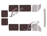 Glazing template - 3/4 rear kit - Citroën Jumper (1) 4 doors (1994 - 2006) Glazing template - 3/4 rear kit - Citroën Jumper (1) 4 doors (1994 - 2006)