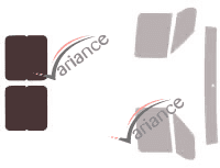 Gabarit vitrage - kit 3/4 arrière - Fiat Ducato (1) Utilitaire 4 portes (1994 - 2006)