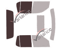 Mascherina per vetri - Kit 3/4 posteriore - Ford Explorer (4) Sport Trac Pick-up 4 porte (2006 - 2012)