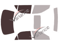 Gabarit vitrage - kit 3/4 arrière - Honda Accord (6) Berline 4 portes (1998 - 2003)