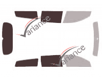 Gabarit vitrage - kit 3/4 arrière - Honda Accord (7) Break 5 portes (2003 - 2008)