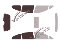 Mascherina per vetri - kit 3/4 posteriore - Honda Stream 5 porte (2001 - 2006)