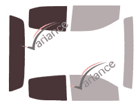 Glazing template - 3/4 rear kit - Gmc Canyon (2) Crew Cab Pick-up 4 doors (2013 - 2023) Glazing template - 3/4 rear kit - Gmc Canyon (2) Crew Cab Pick-up 4 doors (2013 - 2023)