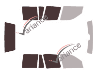 Plantilla de acristalamiento - Kit 3/4 trasero - Land Rover Freelander (1) 5 puertas (1998 - 2006) Plantilla de acristalamiento - Kit 3/4 trasero - Land Rover Freelander (1) 5 puertas (1998 - 2006)