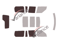 Plantilla de acristalamiento - Kit 3/4 trasero - Land Rover LR3 Discovery 5 puertas (2004 - 2009) Plantilla de acristalamiento - Kit 3/4 trasero - Land Rover LR3 Discovery 5 puertas (2004 - 2009)