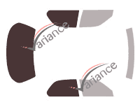 Plantilla de acristalamiento - Kit 3/4 trasero - Lexus LS (1) 4 puertas (1988 - 1994)
