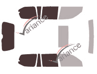Gabarit vitrage - kit 3/4 arrière - Lexus GX (1) 5 portes (2001 - 2009)