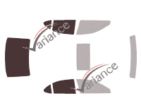 Gabarit vitrage - kit 3/4 arrière - Lexus IS (2) Berline 4 portes (2005 - 2013)